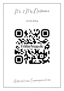 QR-Code Template 5 black and white